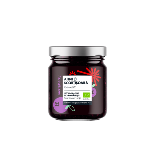 Gem BIO de Afine și Scorțișoară fără zahăr 230gr