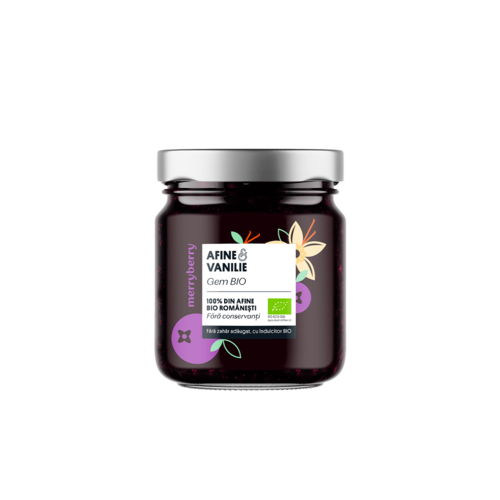 Gem BIO de Afine și Vanilie fără zahăr 230gr