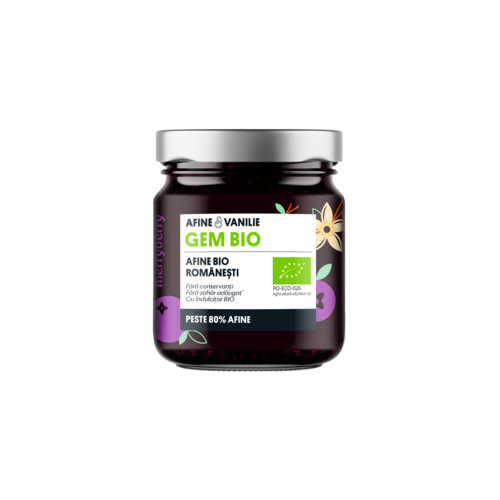 Gem BIO de Afine și Vanilie fără zahăr 230gr