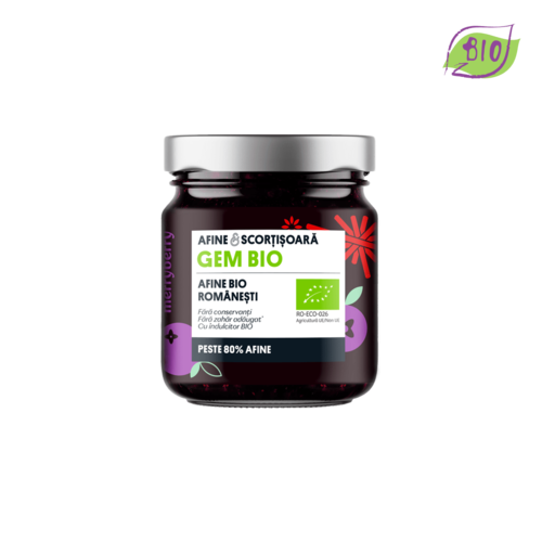 Gem BIO de Afine și Scorțișoară fără zahăr 230gr