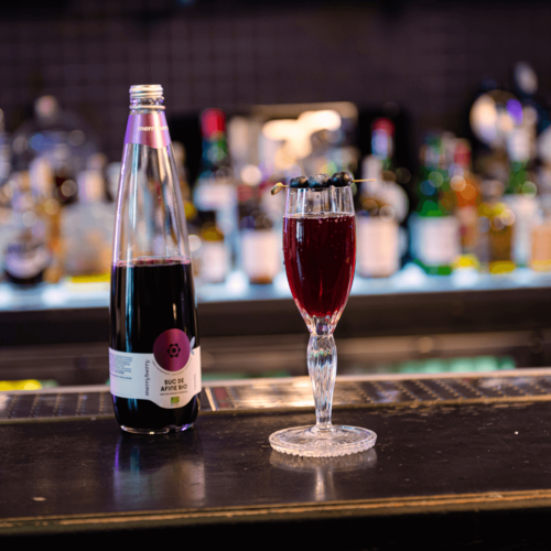 Kir Royal cu suc de afine