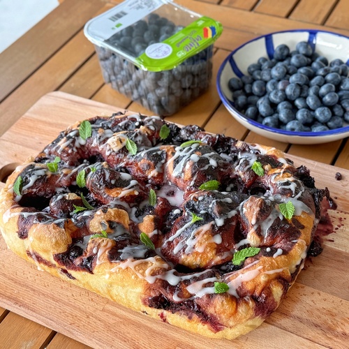 Focaccia cu afine